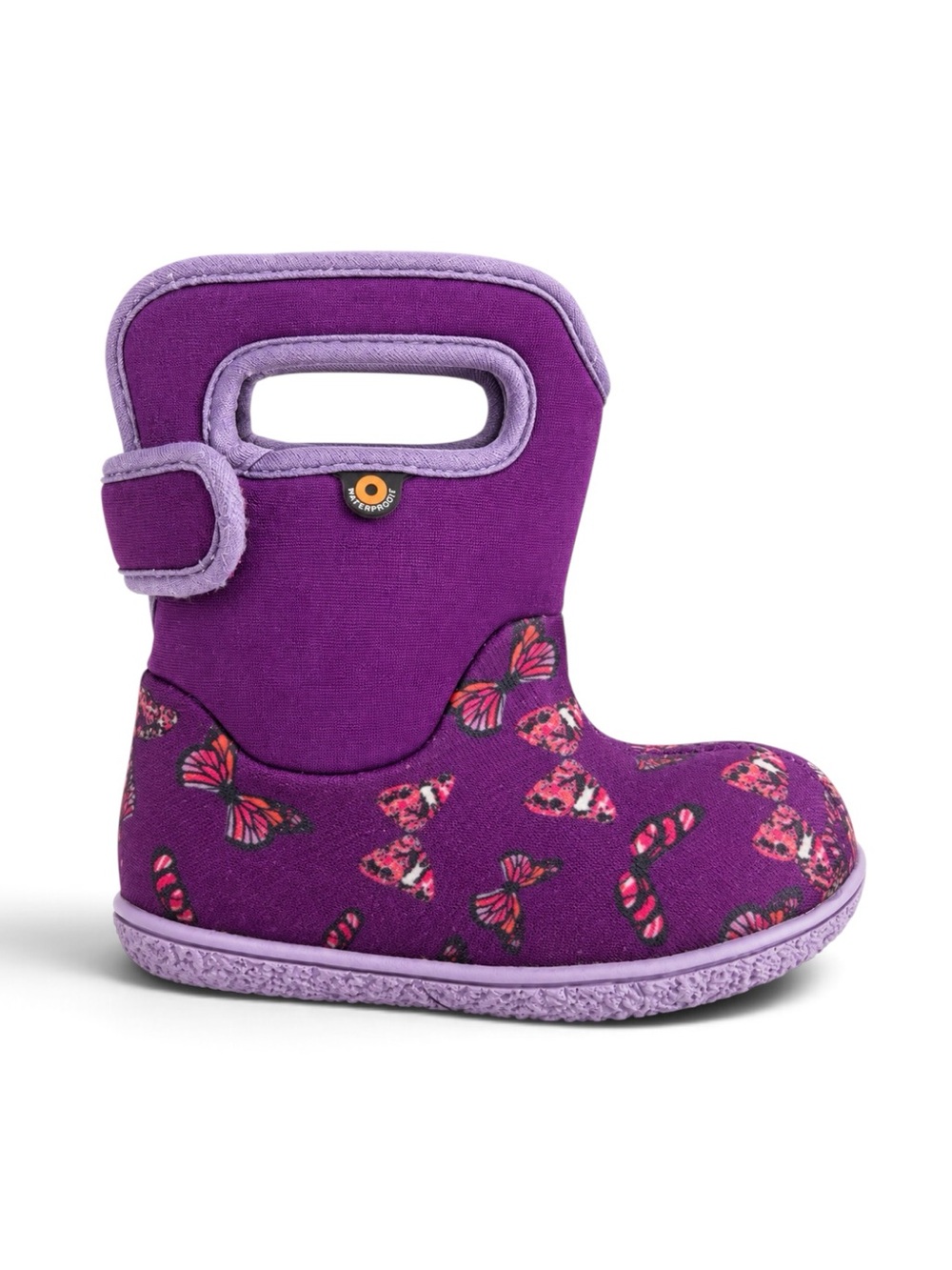 BOGS Baby Bogs Butterflies Waterproof Winter Boots Purple Size 7